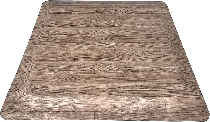 Rhino Mats, Softwoods Anti Fatigue Floor Mat, Commercial Grade Kitchen Mat, Standing Desk Mat, Office, Garage or Anywhere, Standing Comfort. (Driftwood, 3' x 3' x 1/2")