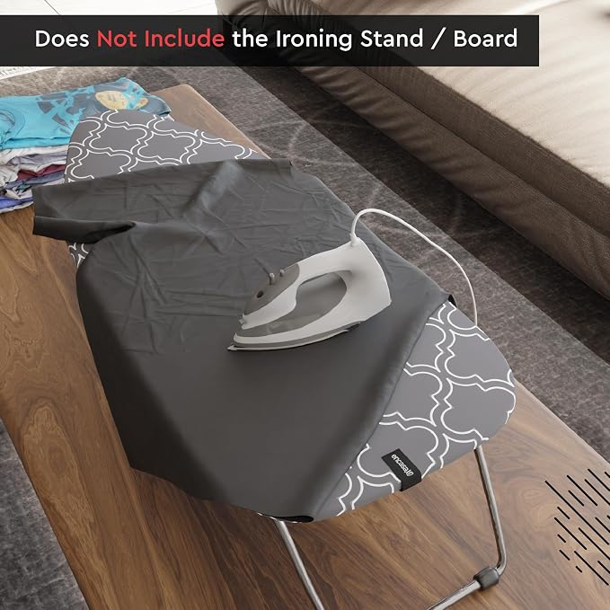 Encasa XO Ironing Board Cover and Pad, Thick Felt 28"x12" - Image 4