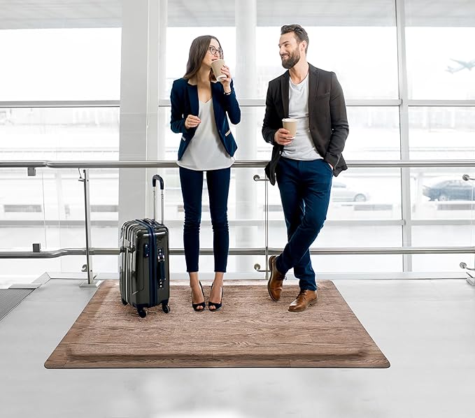 Rhino Mats, Softwoods Anti Fatigue Floor Mat, Commercial Grade Kitchen Mat, Standing Desk Mat, Office, Garage or Anywhere, Standing Comfort. (Driftwood, 3' x 5' x 7/8")