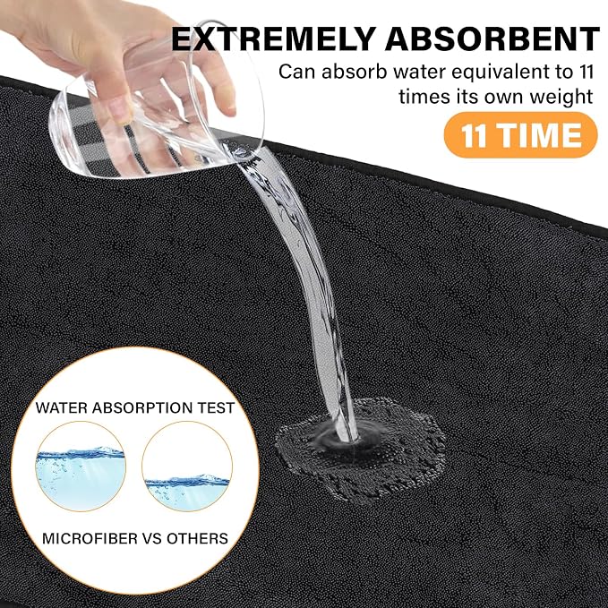 Cleaning Wipes Cloths, Shower Doors Drying Towels, 12 * 10” Streak Free Glass - Image 2