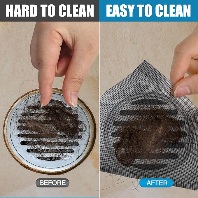 1 Pack Linear Shower Drain Hair Catcher Mesh Stickers Cutable | 4x33ft - Image 7
