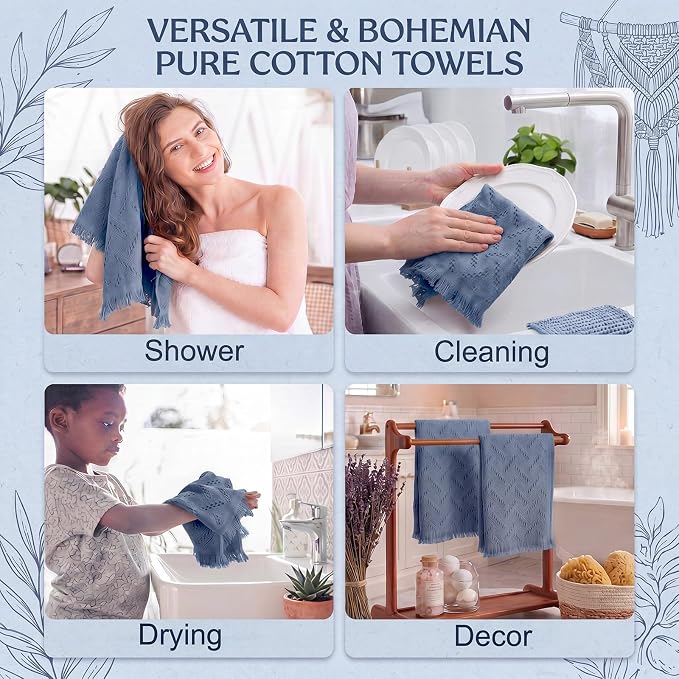 HunnmingRe 21 Pack Boho Hand Towel - Image 4