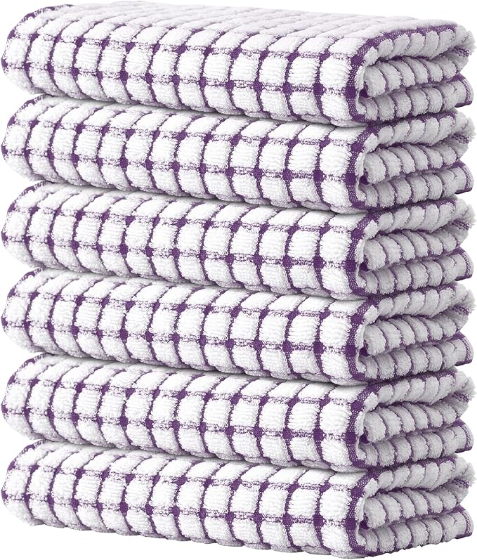 Kitinjoy Cotton 6 Pack Terry Kitchen Towels by Kitinjoy