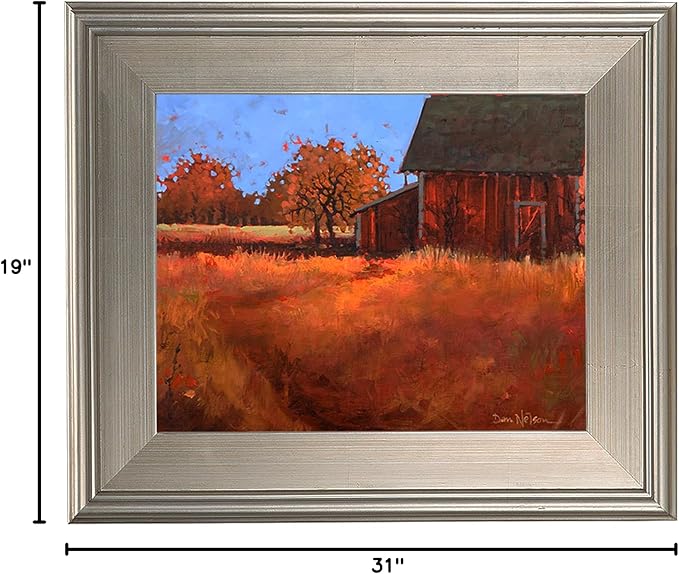 Creative Mark Plein Air Style Frame, Hand Leafed Silver, 12x24-2.75" Wide Moulding with 1/2" Rabbet Depth, Open Back W/O Glazing, Museum Quality, For Art Panels, Stretched Canvas, Pictures & More