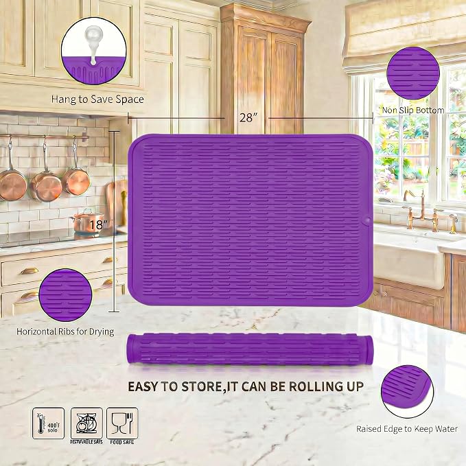 MicoYang Silicone Dish Drying Mat - Image 2