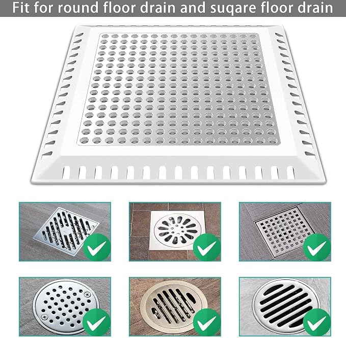 Aojuxix Shower Drain Hair Catcher/Drain Strainer/Shower Drain Cover | Stainless - Image 6