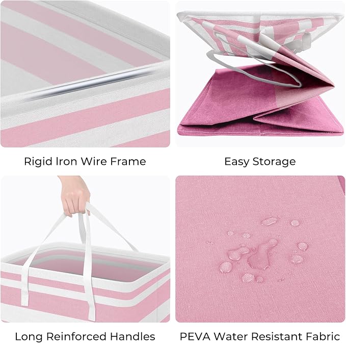 HomeHacks 2 Pack Large Laundry Baskets, Laundry Hampers Bags | Waterproof - Image 2