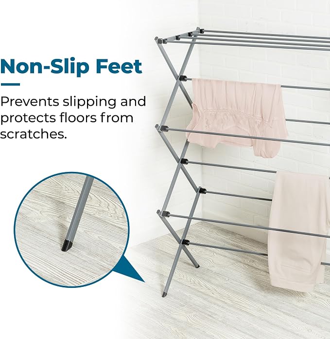 Honey-Can-Do Oversized Collapsible Clothes Drying Rack, 50 lb - Image 5