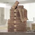 Superior Egyptian Cotton 800 GSM Plush & Absorbent, 9 Piece Set, Latte | Quick by SUPERIOR