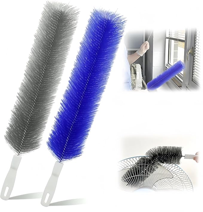 Bendable Microfiber Head, 2026 Fan Cleaner Brush Reusable Dust Remover Washable by TAIRUNF