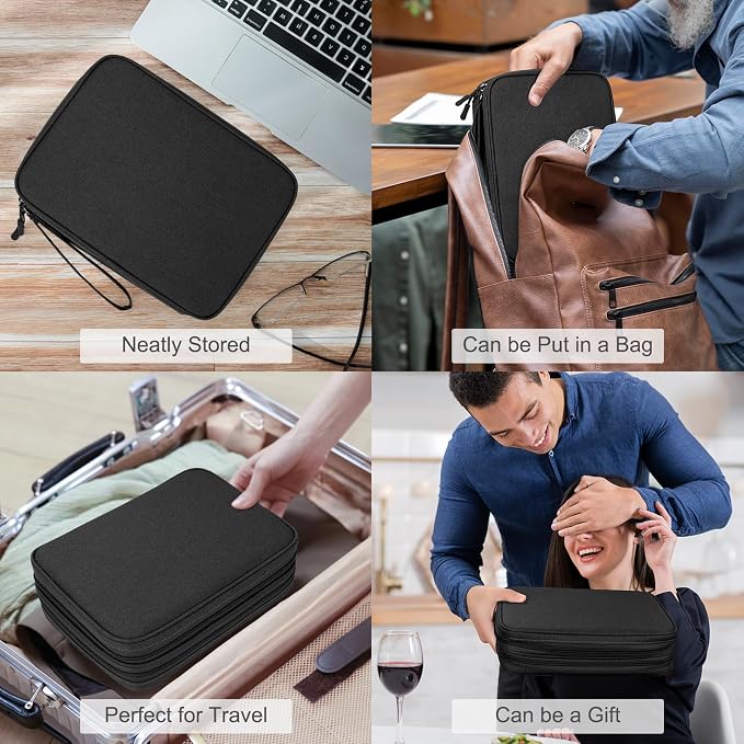 FYY Electronic Organizer, Travel Tech Pouch Bag, Extra Large, Waterproof - Image 7