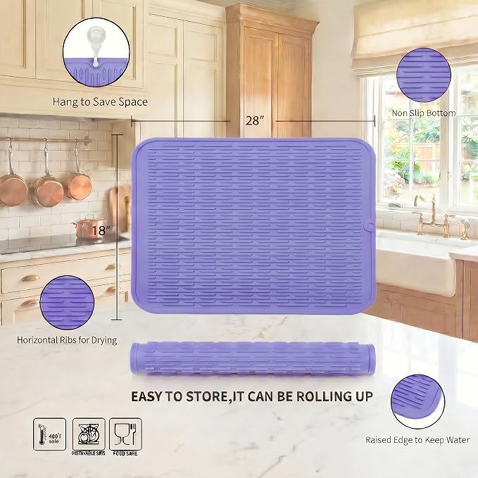 MicoYang Silicone Dish Drying Mat - Image 2