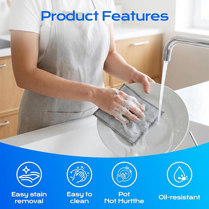 Solara Lux Scrub Cloths, Dual Action Scrubber Pads - Image 3