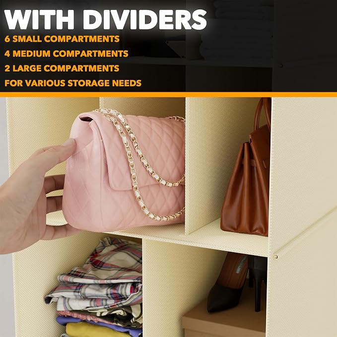 SpaceAid 2 Pack Hanging Closet Organizer and Storage - Image 4