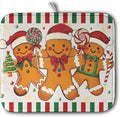 Christmas Dish Drying Mat Gingerbread Man Candy Cane Xmas Tree Drying Mats by Kwlegh