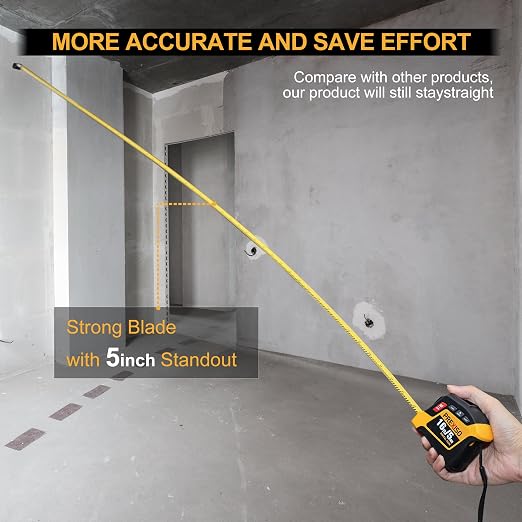 PREXISO 2-in-1 Digital Tape Measure, 16Ft Rechargeable Measuring Tape - Image 7