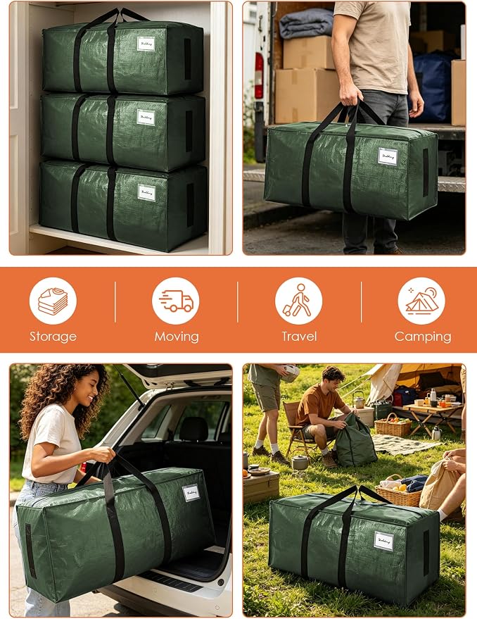 SWEET DOLPHIN 8 Pack 200LB Heavy-Duty Moving Bags - Image 6