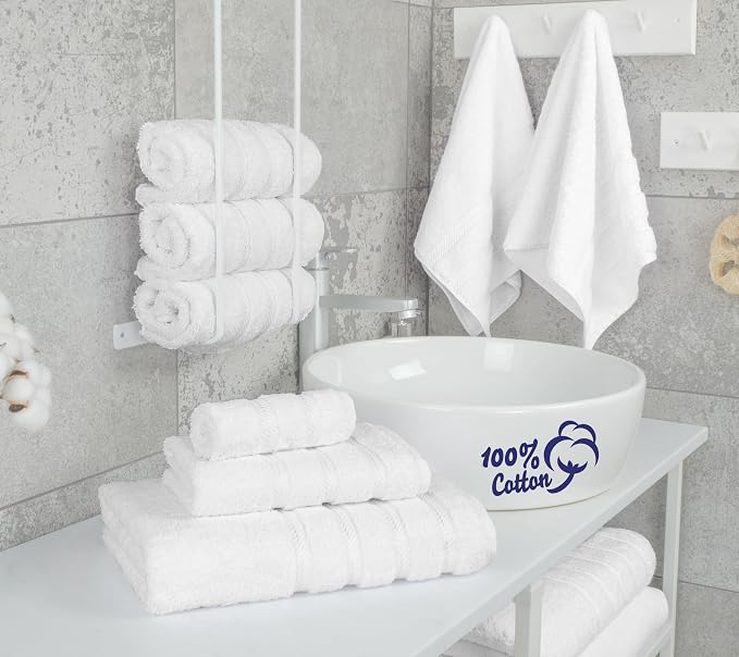 American Soft Linen 100% Cotton Luxury Turkish Towels, 6 Piece Towel Set | Soft - Image 2