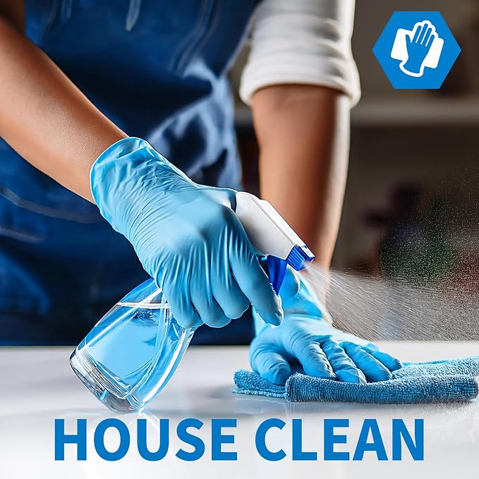 Medical Blue Nitrile Disposable Exam Gloves 4Mil Latex & Powder-Free | Flex • - Image 8