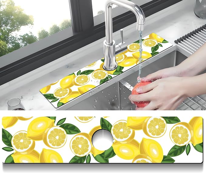 Kitchen Sink Splash Guard Faucet Mat Super Absorbent Fast Drying Mat Sink - Image 2