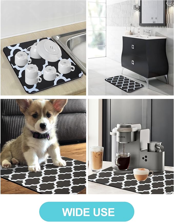 Dish Drying Mat for Kitchen Counter, Non-slip Drying Mat for Coffee Machine - Image 6