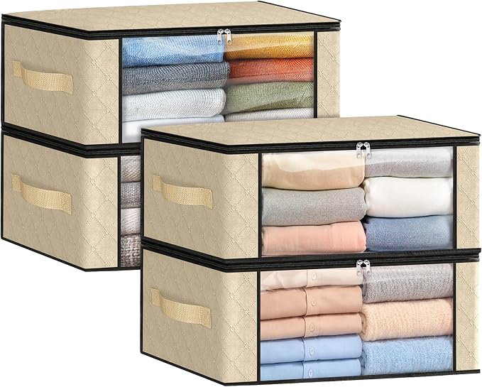 35L Closet Organizers, Foldable Under Bed Storage Containers | Storage Bags by Fabtotes