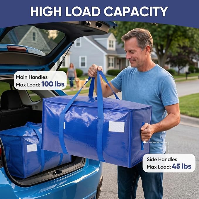 TICONN 12 Pack Extra Large Moving Bags Heavy Duty - Image 6