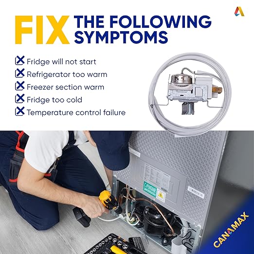 【Upgraded 2026】 2198202 Refrigerator Cold Control Thermostat Replacement - Compatible with Whirlpool & Kenmore Refrigerators - Replaces 2161284 2198201 PS11739232 AP6006166 WP2198202 161284 1110552