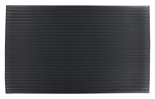 FANMATS 24046002GY Guardian Air Step Anti-Fatigue Floor Mat, Vinyl, Reduces Fatigue and Discomfort, 4" Width, 60"Length, Gray