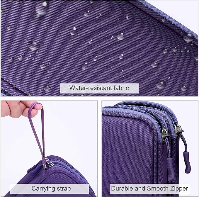 FYY Electronic Organizer, Travel Tech Pouch Bag, Waterproof, Double Layers - Image 4