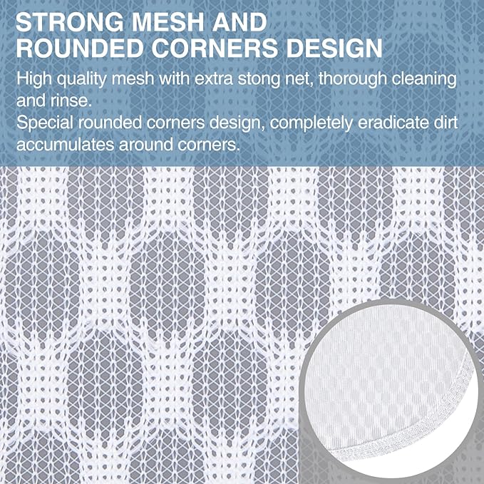 Honeycomb Mesh Laundry Bags 4 Pack, Durable Washing Bags - Image 2