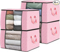 4 Pack Storage Bags for Clothes Blanket Storage Bins by Fabtotes