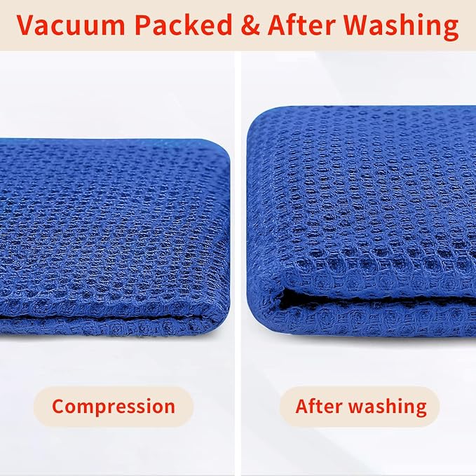 Homaxy 100% Cotton Waffle Weave Kitchen Dish Cloths 18-Pack, Ultra Soft - Image 7