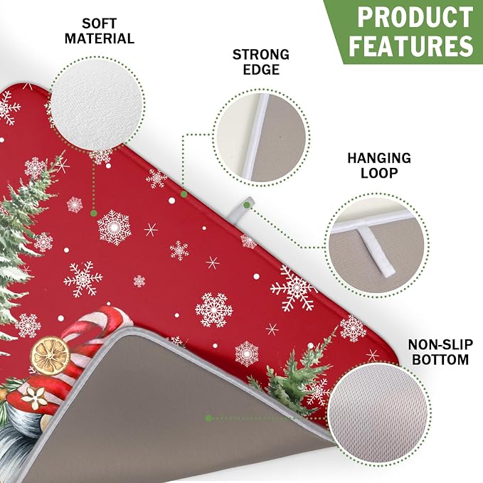 Kawani Christmas Gnome Dish Drying Mats - Image 3