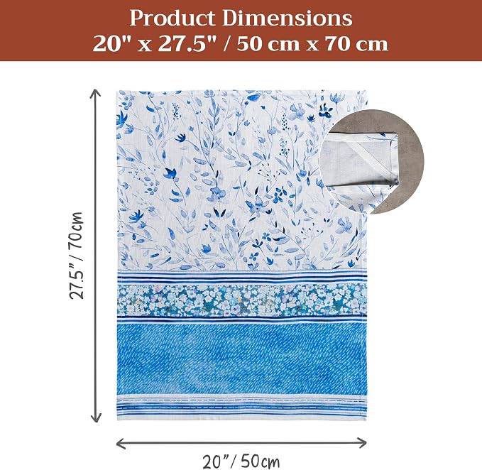 Maison d' Hermine Kitchen Towels Set of 3 Reusable 100% Cotton 27.50" x 20" - Image 7