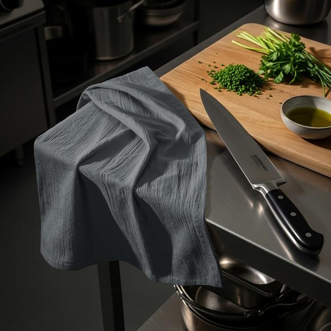 Utopia Kitchen Light Grey Flour Sack Towels100% Cotton | Tea Towels - Image 7