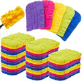 Zubebe 50 Pcs Reusable Duster Refills Fleece, Dark Color | Soft Polyester Fiber by Zubebe
