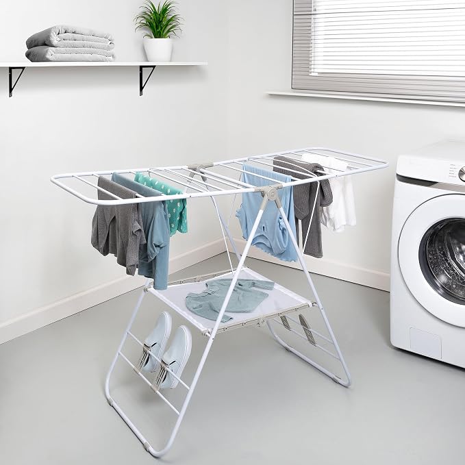 Honey-Can-Do Heavy-Duty Gullwing Clothes Drying Rack, 50 lb, 50 lb capacity - Image 3