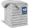 10 Pack Premium Washcloths, Highly Absorbent and Super Soft Face Towels | by TEAWOO