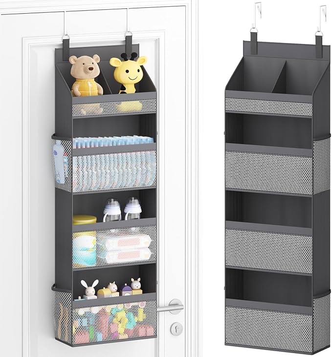 Lifewit 4 Tier Over the Door Organizer, Diaper Hanging Storage by Lifewit