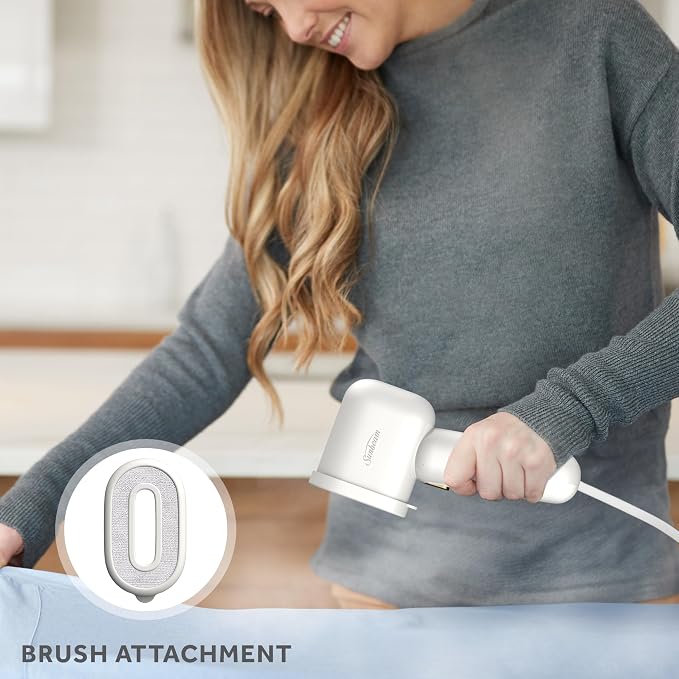 Sunbeam MiniPower 1000W Portable Garment Steamer Nonstick Steam Plate - Image 6