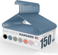 Plastic Hangers 100+ Pack – Made in the USA – 6lb Capacity Standard Clothes by NeatiesHangers