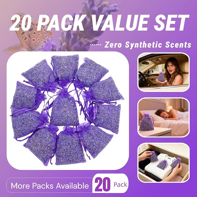 French Lavender Sachets, 20 Pack - Image 6