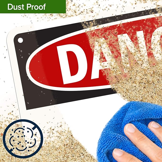 Custom Danger Sign, OSHA Sign, 10x14 Inches, 55 mil thick HDPE (high density polyethylene), Made in USA by My Sign Center