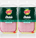 Scotch-Brite Dobie Sponge Cloths | Scrub & Wipe | Non-Scratch | Absorbent | 2 by Unknown