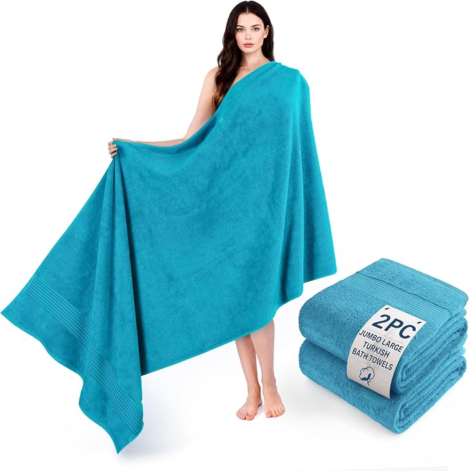 Cotton Paradise 100% Cotton Turkish Towel Set, Soft Absorbent Quick Dry by UNITEDHOMETEXTILE