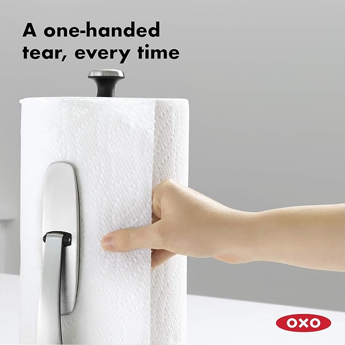 OXO Good Grips SimplyTear Paper Towel Holder Countertop - Image 3