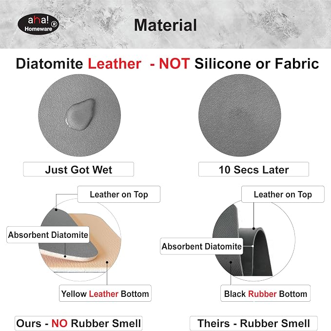 Customizable Faucet Mat Kitchen: AHA HOMEWARE Diatomite Rubber Kitchen Sink - Image 5
