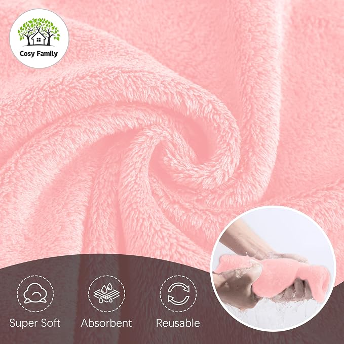Cosy Family 24 Pack Soft Washcloths Set - Image 7