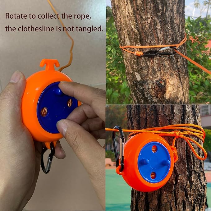 Portable Travel Clothesline is 32Ft Retractable Camping Clothesline - Image 7